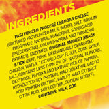 Slim Jim Beef 'N Cheese Smoked Meat Sticks, Original Flavor, 7g Protein Per Serving, 1.15 oz. (14 Count)
