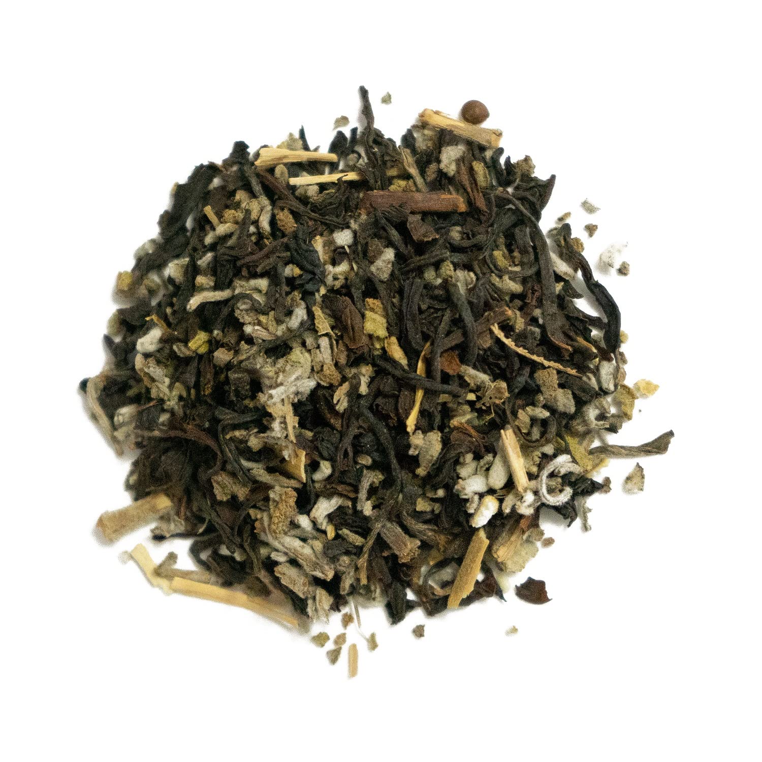 Red Rooster Tea Arabian Kismet - Organic Black Tea Blend with Sage & Cardamom - 4oz Loose Leaf Canister - Makes ~56 Cups - Warm, Spicy, Vanilla Notes