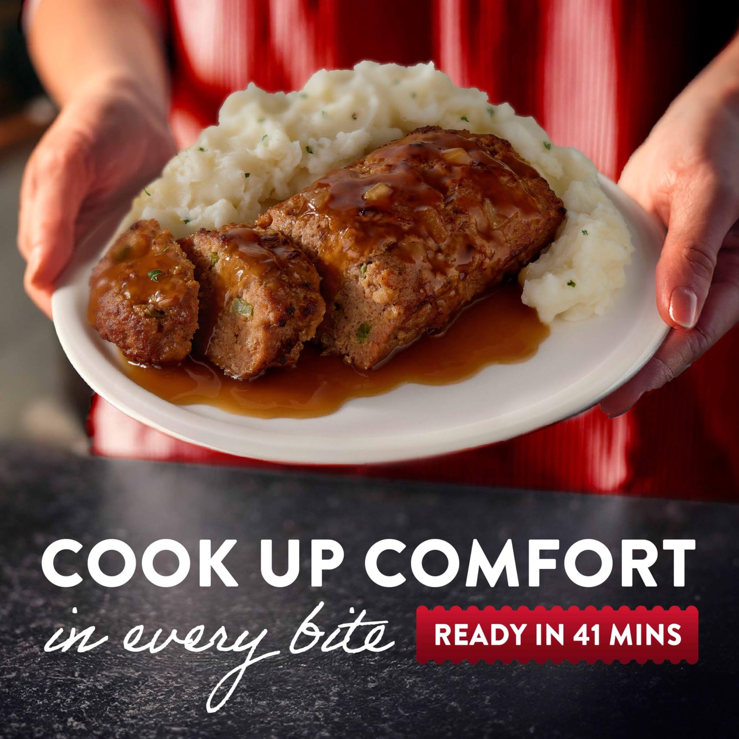 Stouffer’s Classic Meatloaf, Single Serve, Easy Meals, Meals for One, Microwave Dinner, Meatloaf Frozen Dinner