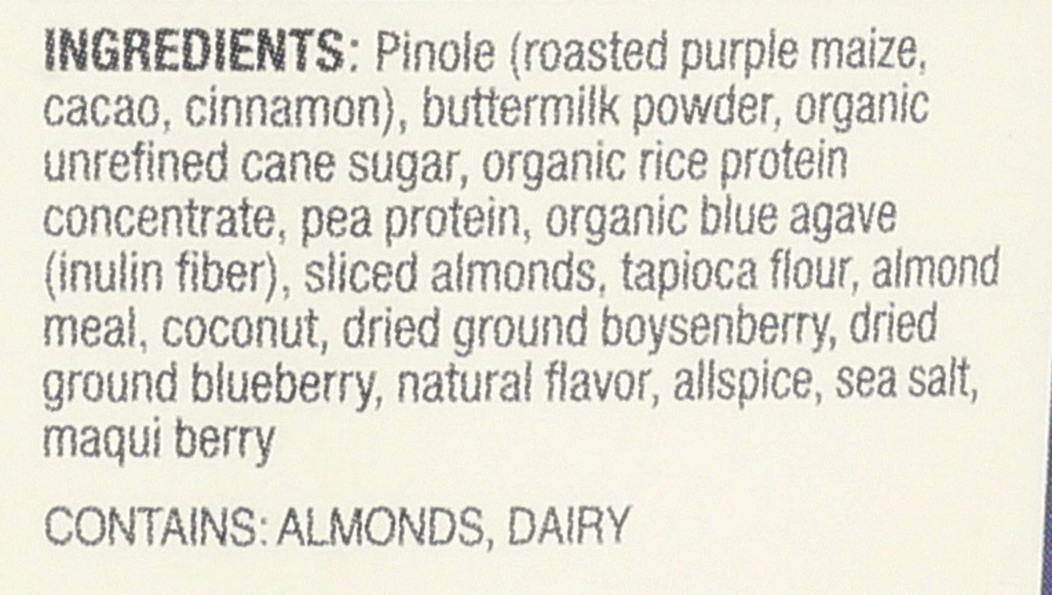 PURELY PINOLE Cereal Cup Maqui Berry Coconut Almond, 1.1 OZ