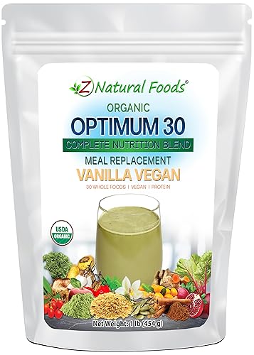 Optimum 30 Organic Vanilla Vegan Meal Replacement Powder