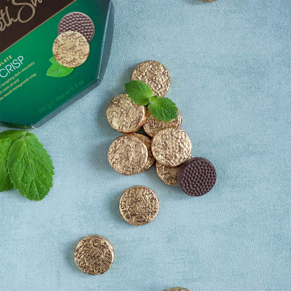 Elizabeth Shaw Mint Crisp Dark Chocolate (175g) - Pack of 2