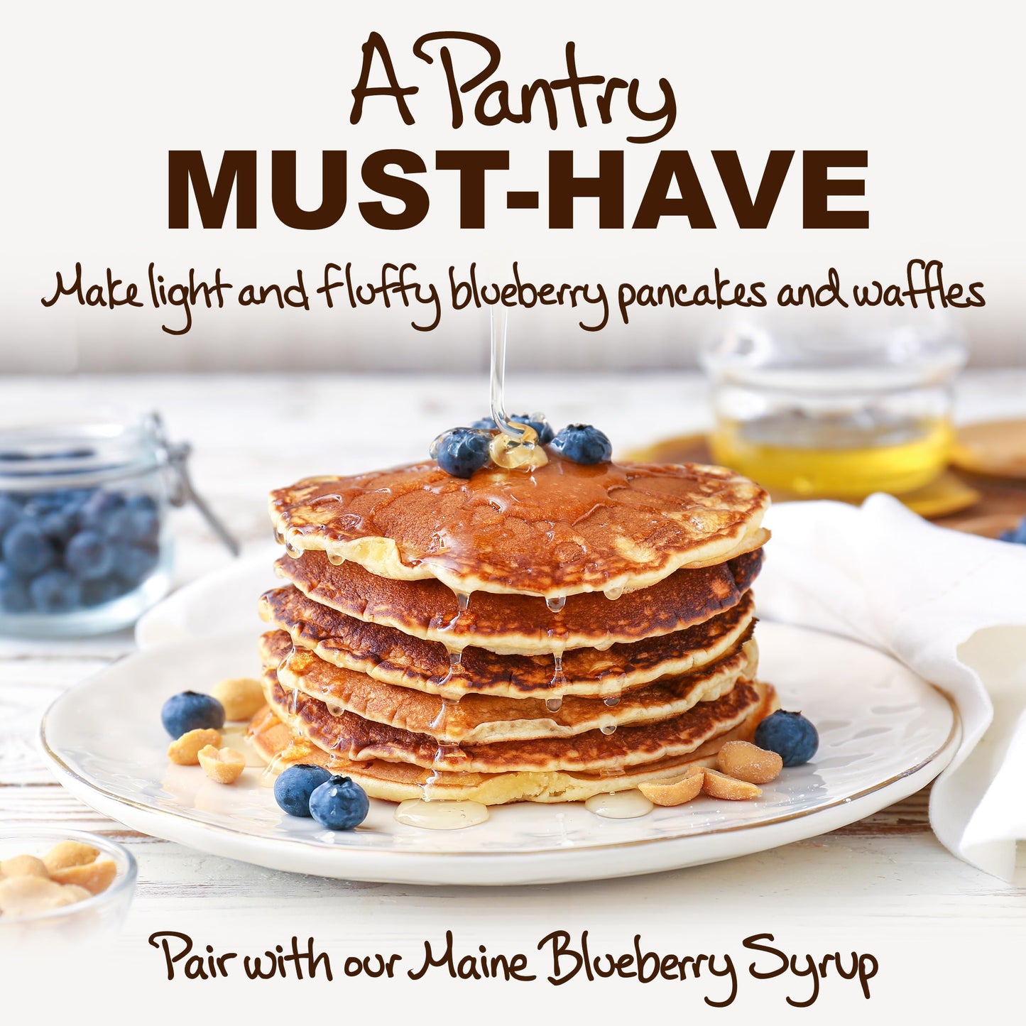 Stonewall Kitchen Blueberry Pancake & Waffle Mix, 16 Ounces