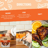 A Dozen Cousins Quick Chicken Marinade Seasoning Sauce Pouch (10-Pack), Mexican Pollo Asado Seasoning, Instant Meal Coat & Cook, Citrus Sauce