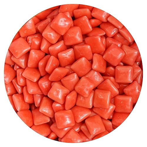 Pink Chiclets Gum, 2 Pound Bag (Approx 720), Double Bubble Pink Chicklet Gum, Candy Machine Refills, Bubble Gum