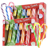 Fruit Flavored Candy Canes, Christmas Stocking Stuffers, Individually Wrapped, 24 Pieces