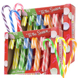 Fruit Flavored Candy Canes, Christmas Stocking Stuffers, Individually Wrapped, 24 Pieces