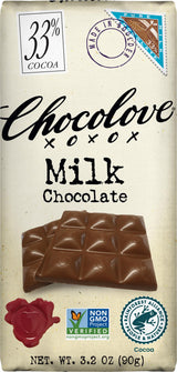 Chocolove Pure Milk Chocolate Bar, 3.2 oz