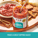 PUR Spices Original Spicy Harissa Paste I Hot Sauce for Cooking and Dipping I Spicy Chili Pepper and Garlic Paste | Middle Eastern Inspired | Plant