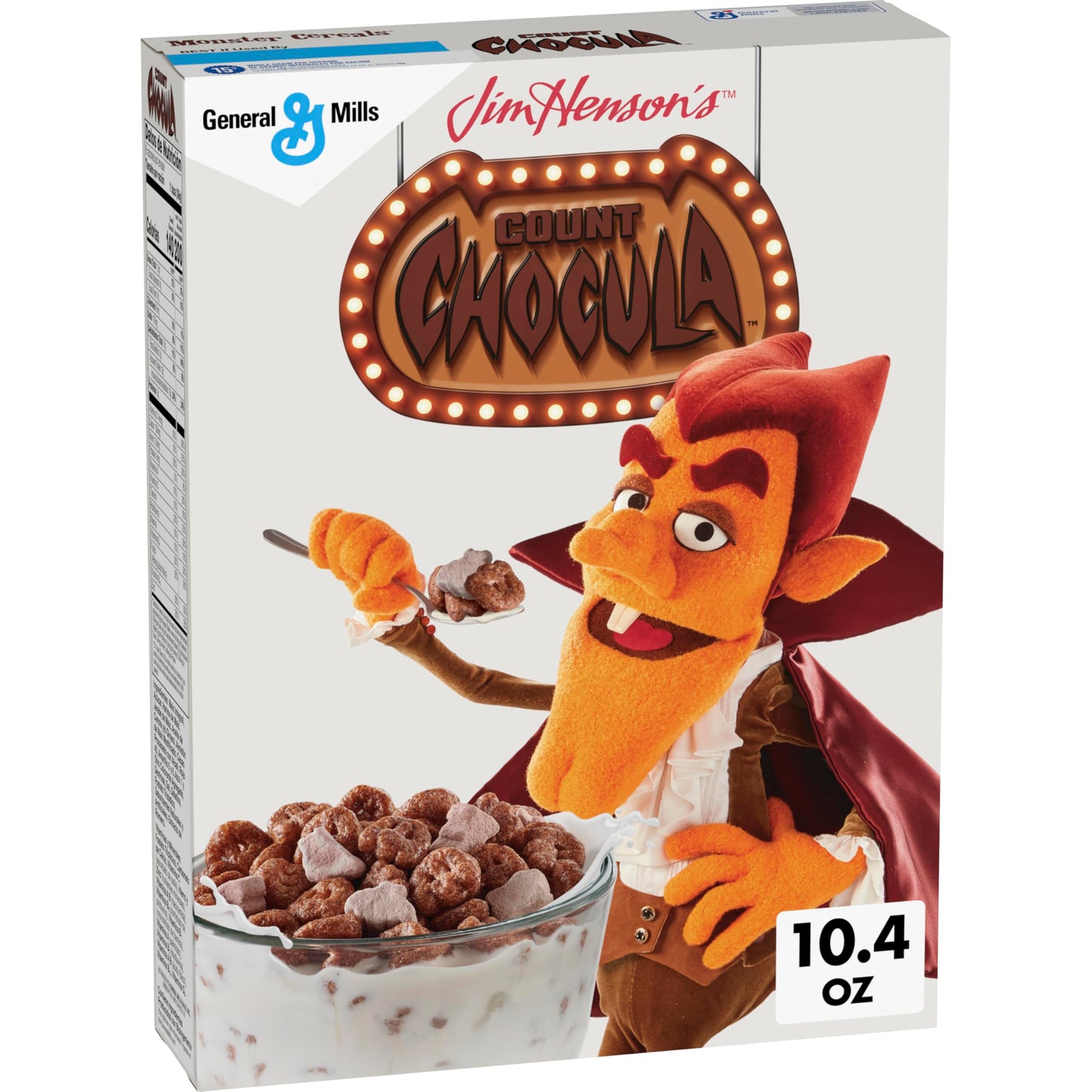 Count Chocula Cereal with Monster Marshmallows, Kids Breakfast Cereal, Limited Edition, Made with Whole Grain, 10.40 oz