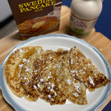 Lund’s Swedish Pancake Mix, Deliciously Thin & Light Pancakes, 12 oz, Traditional Scandinavian Recipe - Easy Mix for Breakfast or Brunch [Pack of 4]