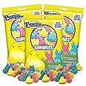 Easter Peeps Gummies, Marshmallow Flavored Bunnies and Chicks, Egg and Basket Stuffers Candy, (Pack of 3)