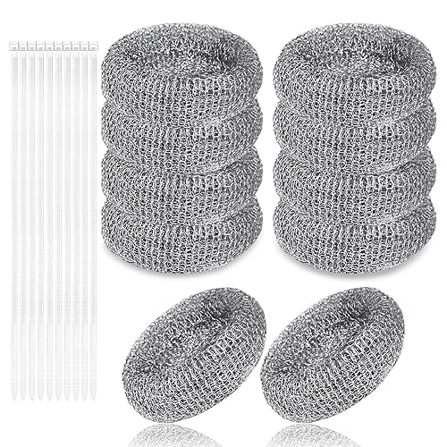 Lint Traps for Washing Machine Hose, Stainless Steel Washing Machine Drain Lint Trap, 10PCS Lint Catcher for Washer Machine with 10PCS Cable Ties