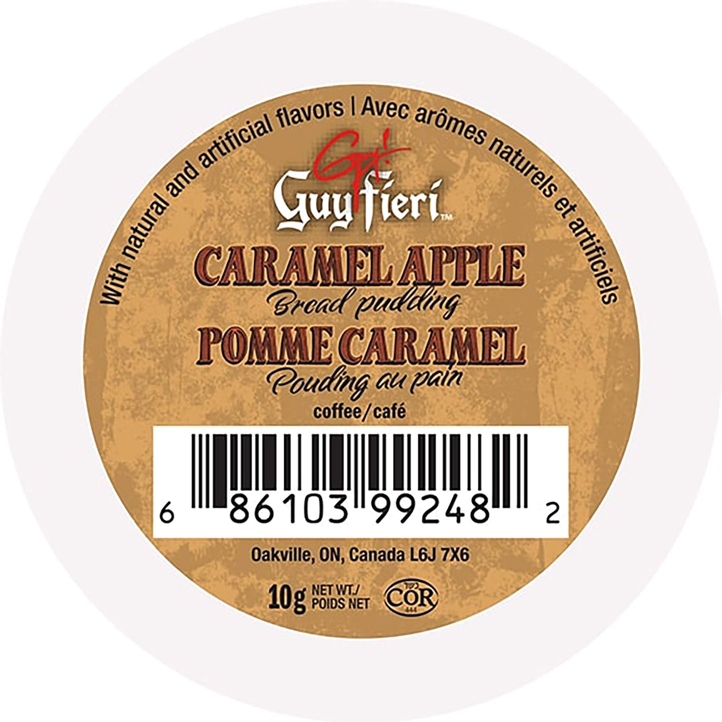 Guy Fieri Flavortown Coffee Pods, Caramel Apple Bread Pudding Flavored Coffee, Medium Roast Coffee, Single Serve for Keurig K Cups Machine, 24 Count…