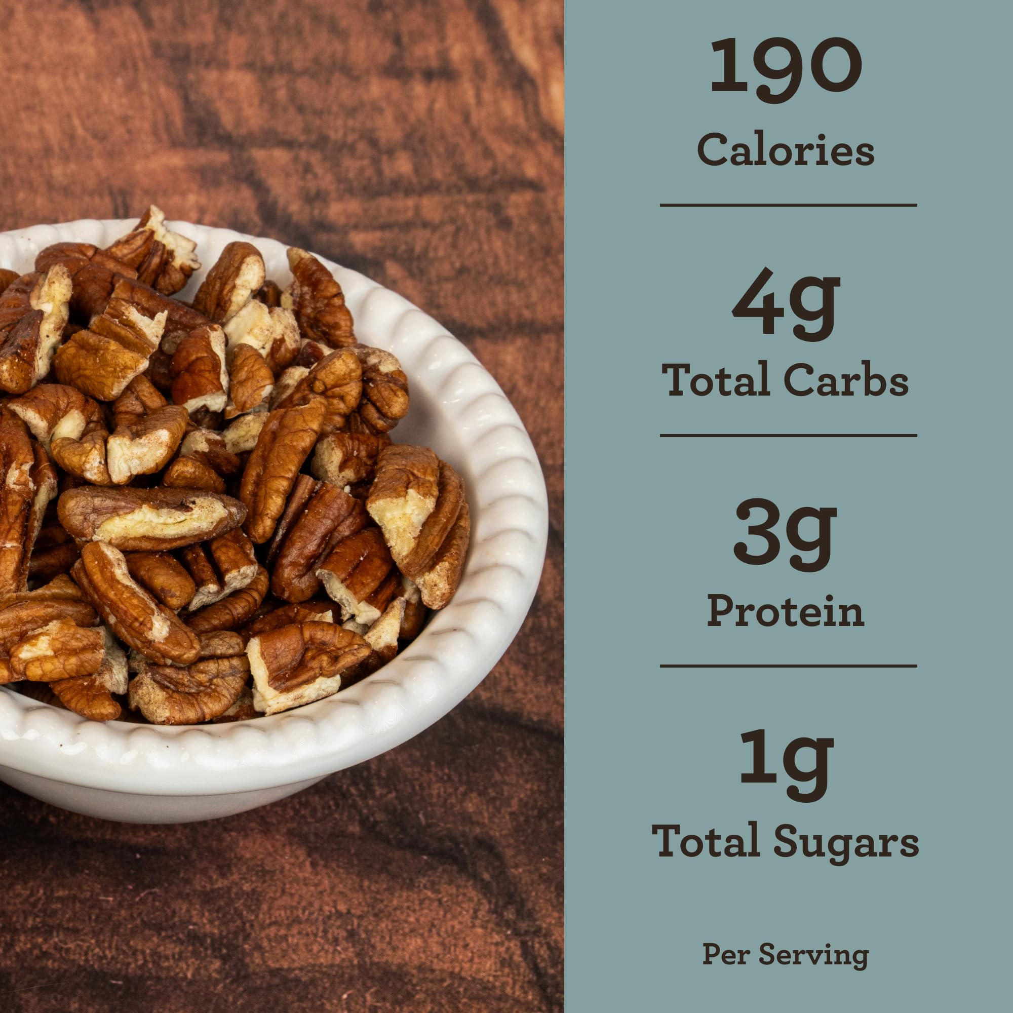 HUDSON PECAN COMPANY | Fresh Fancy Georgia Pecan Pieces | Local, Rich & Flavorful, Kosher Certified | Ideal for Baking, Cooking, Desserts, Salads