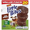 (Value Pack) Little Bites Fudge Brownies, 20 individual packs, (1.8 oz each), Made with Real Chocolate Mini Muffins, 36 oz Multipack