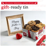 David's Cookies Father's Day Cookie Gift Tin - 2lbs Fresh-Baked Gourmet Assorted Cookies | Classic Flavors from Traditional Recipes | Bakery Dessert
