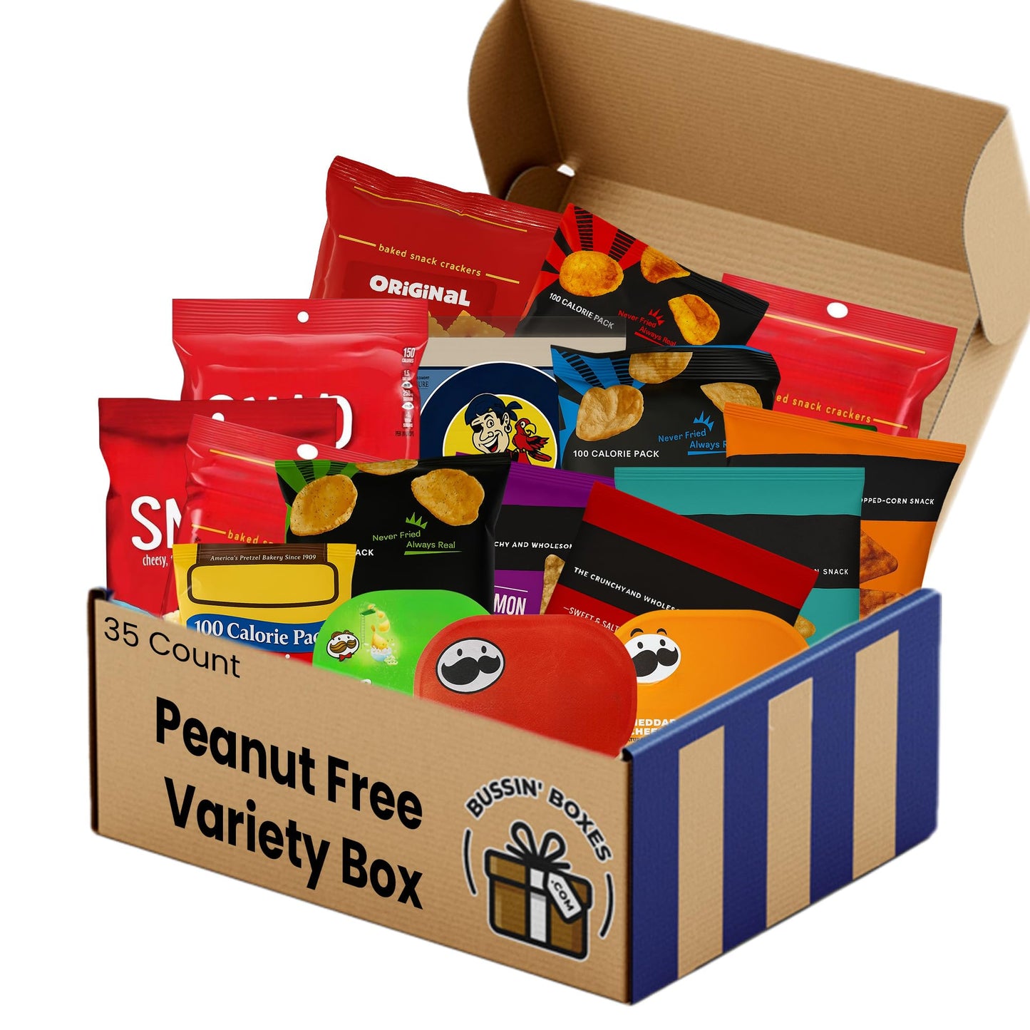 Peanut-Free Chips Variety Pack - Allergy-Friendly Assortment of Chips, Popcorn, and Crisps - 100% Nut-Free Snack Box for School, Travel, and Office