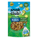 Snak Club Hidden Valley Ranch and Dill Pickle Flavored Snack Mix, Toasted Corn, Roasted Almonds, Peanuts, Salted Cashews, Mini Pretzel Sticks, Rye