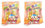 Jin Jin - Jelly Strip (Jelly Filled Straws in Assorted Flavors) - Net Wt. 14.7 Oz. Pack of 2