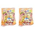 Jin Jin - Jelly Strip (Jelly Filled Straws in Assorted Flavors) - Net Wt. 14.7 Oz. Pack of 2