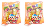 Jin Jin - Jelly Strip (Jelly Filled Straws in Assorted Flavors) - Net Wt. 14.7 Oz. Pack of 2