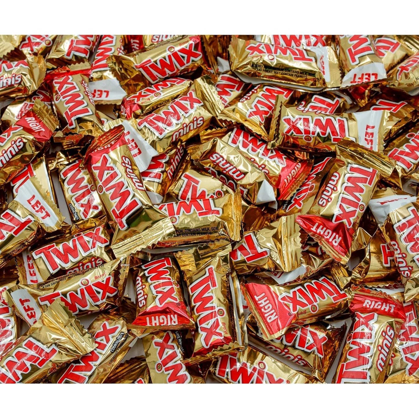 ASSORTIT X Twix Fun Size Miniatures Caramel Cookie Bars Individually Wrapped Candies Bulk 1.5 Lbs, 35+ Pcs Perfect for Trick Or Treat, Parties, Pinata