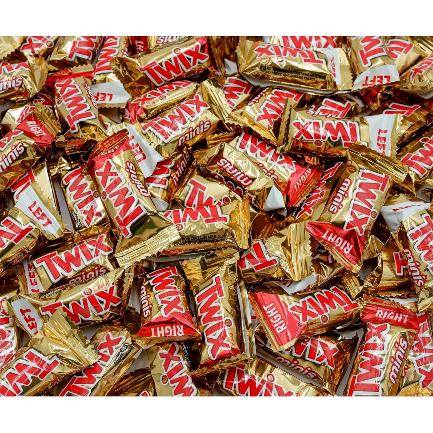 ASSORTIT X Twix Fun Size Miniatures Caramel Cookie Bars Individually Wrapped Candies Bulk 1.5 Lbs, 35+ Pcs Perfect for Trick Or Treat, Parties, Pinata