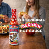 Ass Kickin’ Original Habanero Hot Sauce (5 oz) - Serrano & Habanero Blend - Medium Heat Gourmet Hot Sauce for Tacos, Wings & Pizza