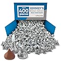 Hershys Kisses Silver Foiled Classic Milk Chocolate - 4 Pounds approx 400 pieces of Chocolate Candy Individually Wrapped - Ideal for Snacking