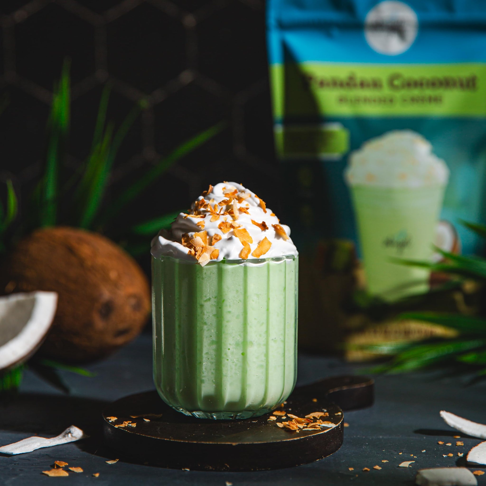 Pandan Coconut Blended Crème Mix by Angel Specialty Products [2LB]