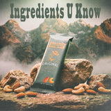 BAR-U-EAT Gluten-Free, Organic, Soft & Chewy Granola Bar. Whole Food Ingredients | Compostable Packaging | No Articial Sugar (Original 12 Pack)