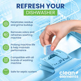 Dishwasher Cleaner Tablets & Deodorizer - 24 Pack (12 Month Supply) Deep Cleaning Descaler Pods, Removes Limescale, Hard Water, Calcium, Grease