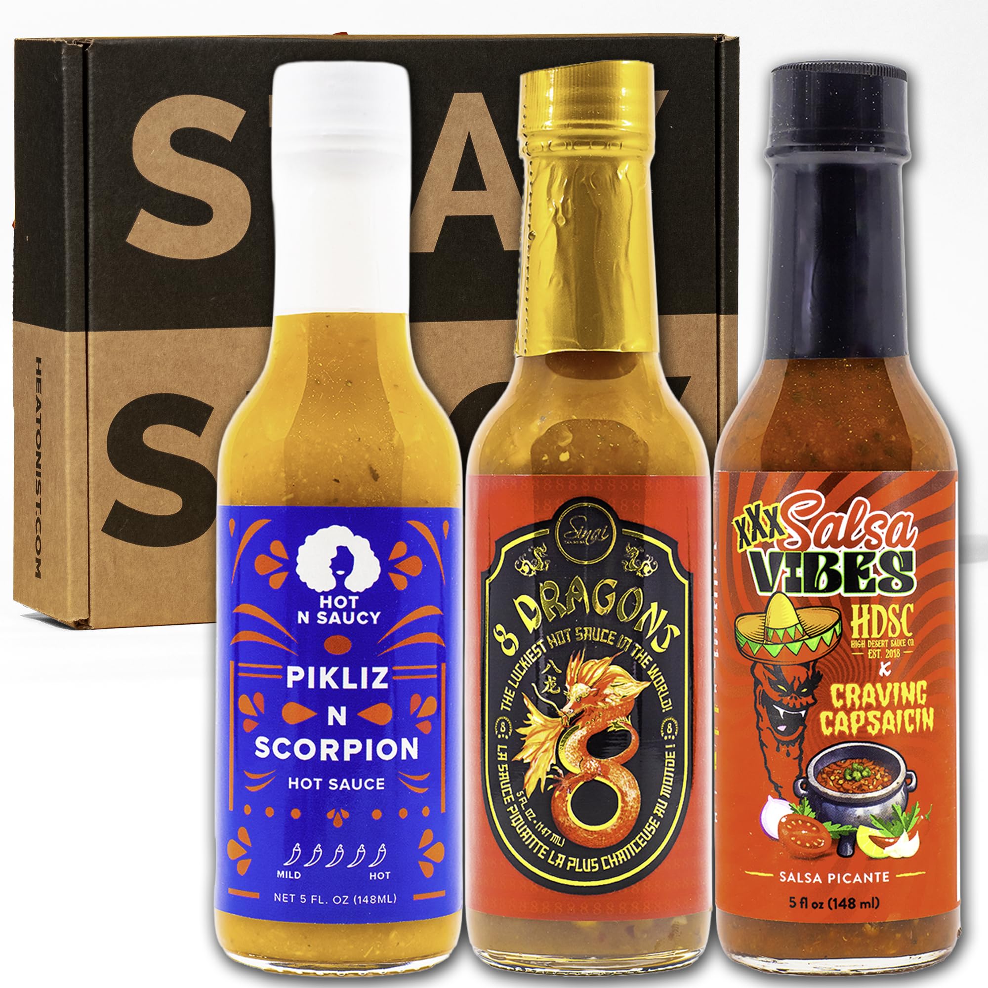Hot Ones Hot Sauce Challenge Set - Season 30 Heat - Hot Sauces Gift Set - Variety Pack - Made with Natural Ingredients - Unique Small Batch Sampler