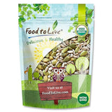 Food to Live Organic Sprouted Sunflower and Pumpkin Seed Mix with Himalayan Salt, 8 Ounces - Natural Snack, Rich in Protein, Perfect for Snacking
