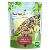 Food to Live Organic Sprouted Sunflower and Pumpkin Seed Mix with Himalayan Salt, 8 Ounces - Natural Snack, Rich in Protein, Perfect for Snacking