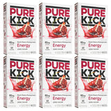 Energy Drink Mix Bundle. Includes Six Boxes of Pure Kick Energy Drink Mix of Black Cherry Pomegranate Flavor. Comes with a BELLATAVO Fridge Magnet!