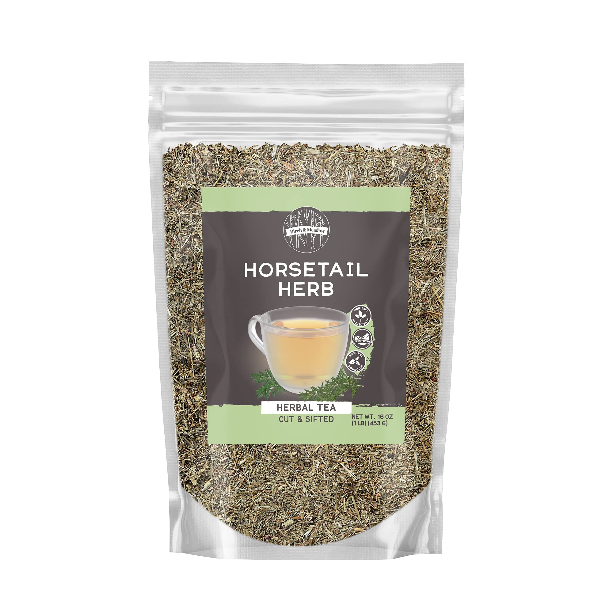 Birch & Meadow 1lb of Horsetail Herb, Herbal Tea, Cut & Sifted