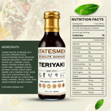 Statesmen Teriyaki 30 Minute Marinade, 12 oz - Gluten-Free, Vegan, Lactose-Free Japanese-Style Marinade for Chicken, Shrimp, Beef & Vegetables