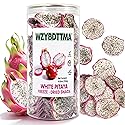 Soft-Dried White Dragon Fruit Slices | Unsweetened, Pure Fruit | Perfect for Yogurt, Cereal, Tea,Cocktails & Desserts | Resealable Jar (250g)