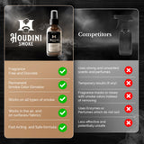 Houdini Smoke Odor Eliminator for Home and Car - Long-Lasting Odor Eliminator Spray, Room Deodorizer, Car Odor Eliminator, Powerful Neutralizer