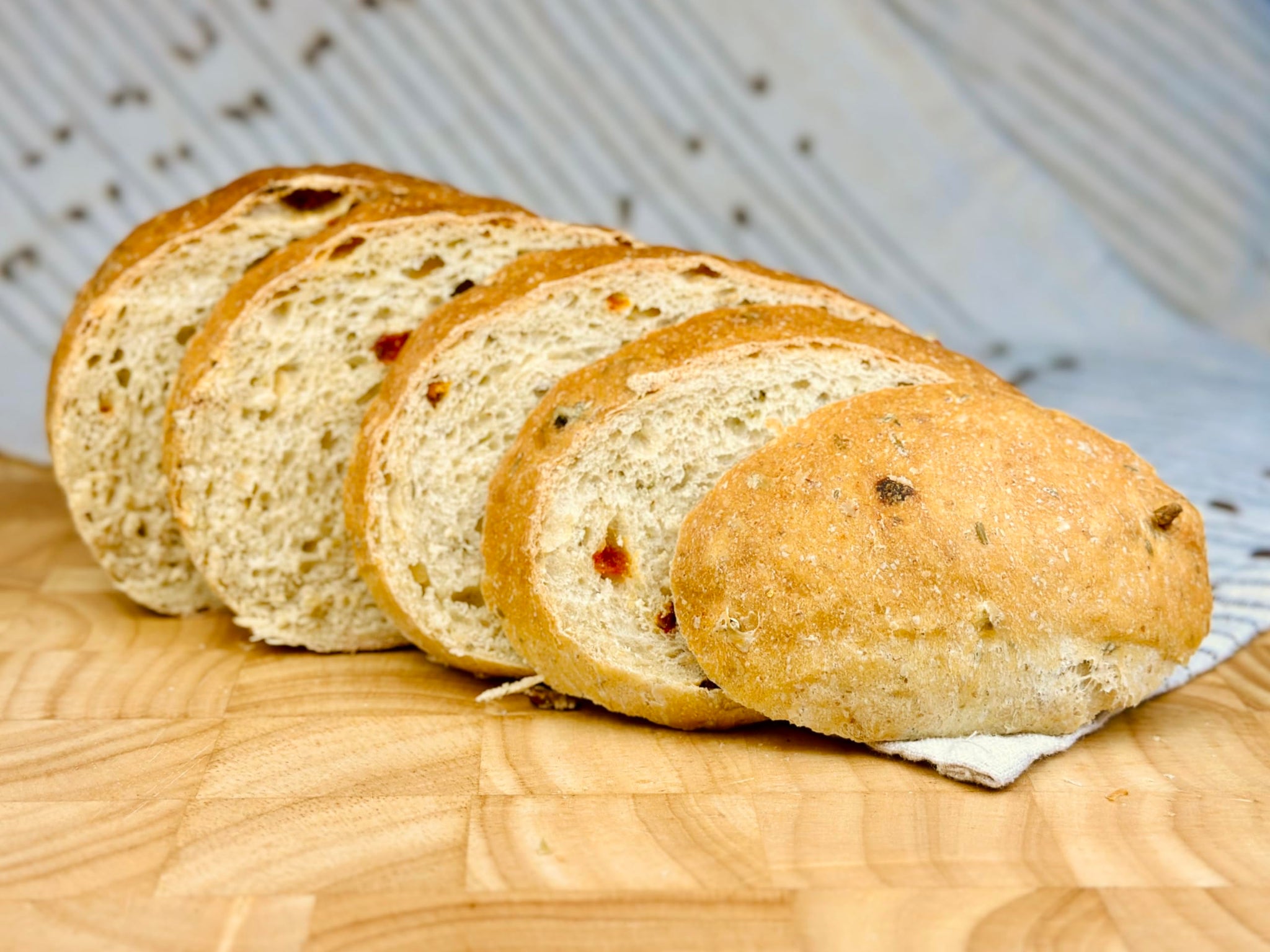 Molibake Italian Focaccia Bread Mix - Pack of 1, 15 oz - Artisan Mediterranean Style with Bell Pepper, Tomato, Onion, Garlic & Herbs