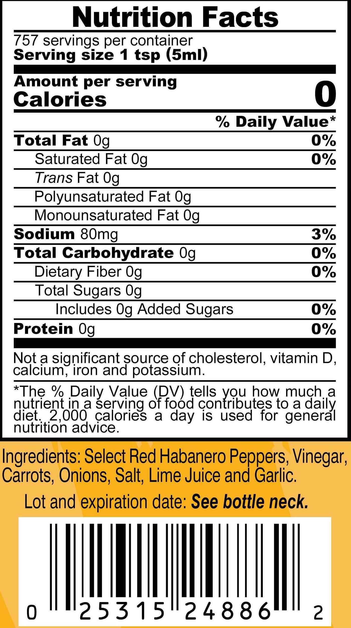Marie Sharp’s Fiery Hot Habanero Pepper Sauce, 10 oz - Extra Hot Belizean Hot Sauce with Intense Heat & Flavor - All-Natural, Gluten-Free (Pack of 3)