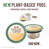 New England Coffee Single Serve Pods, Butter Pecan Medium Roast 12 Count (Pack of 1)