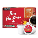 Tim Hortons Maple Flavored Coffee, Single-Serve K-Cup Pods Compatible with Keurig Brewers, Red, 12 Count (Pack of 1)