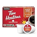 Tim Hortons Maple Flavored Coffee, Single-Serve K-Cup Pods Compatible with Keurig Brewers, Red, 12 Count (Pack of 1)