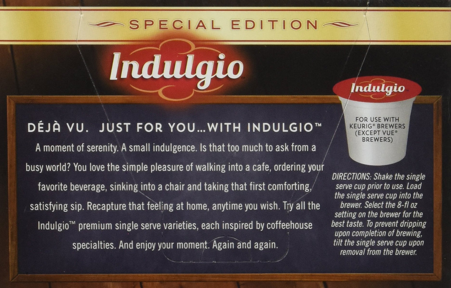 Indulgio Cappuccino, Sweet & Salty Caramel, 12-Count Single Serve Cup