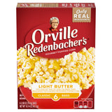 Orville Redenbacher’s Microwave Popcorn, Light Butter Flavor, 4g Fiber Per Serving, 2.7 oz., 6-Count