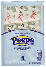 Peeps Marshmallow Snowmen Christmas Candy, 9 Count, Pack of 3