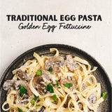 Al Dente Golden Egg Fettuccine - All-Natural, Hand-Crafted Egg Pasta. Traditional Pasta Noodles Made with Cage-Free Eggs and Semolina. Great
